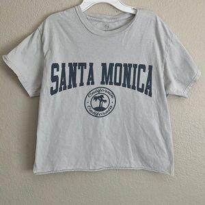 Cropped Tillys Santa Monica tee